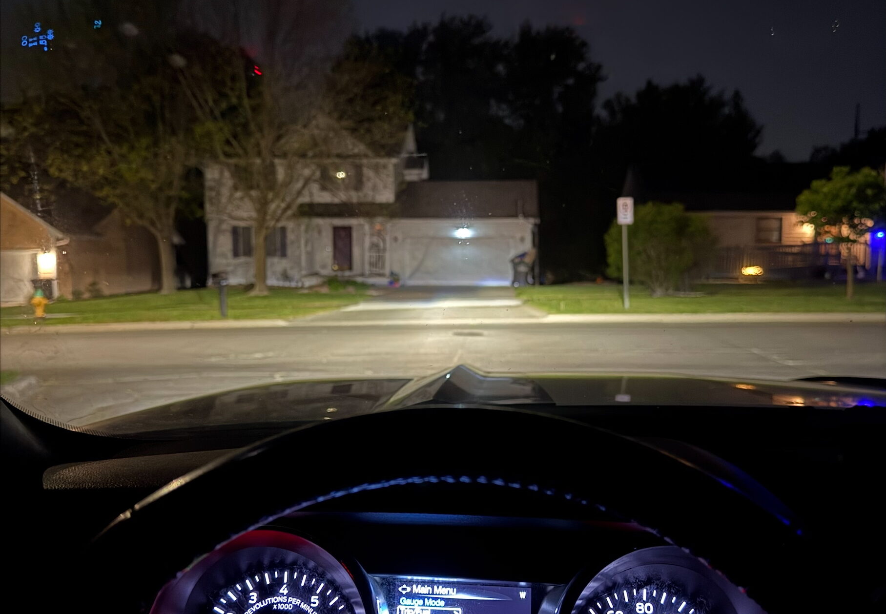 lights on house