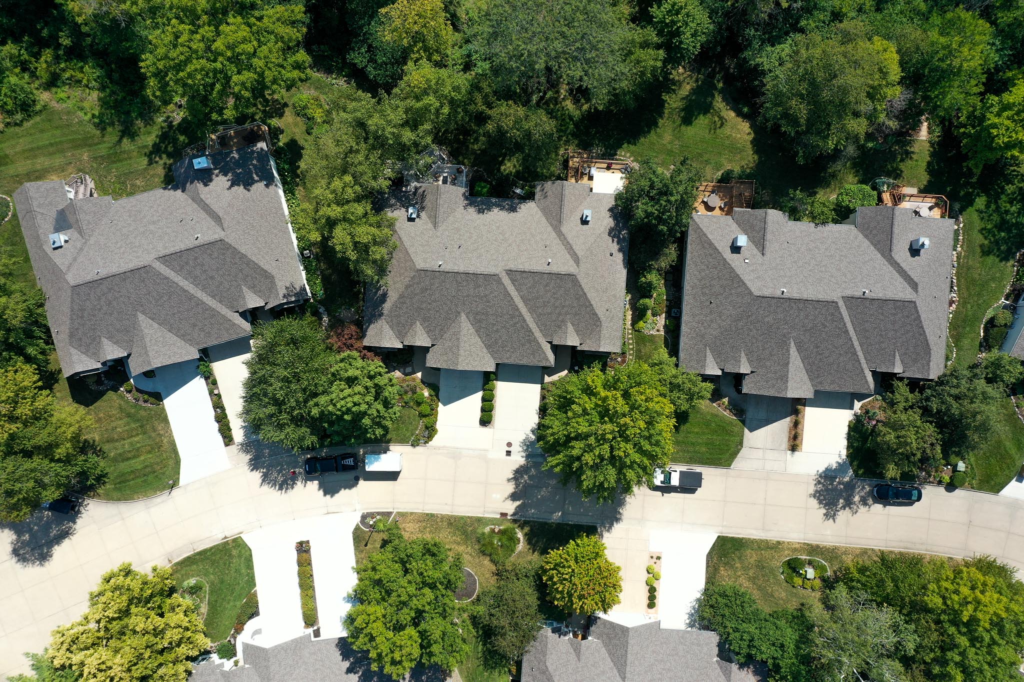 Iowa Townhome Multi Building Roofing Services 227